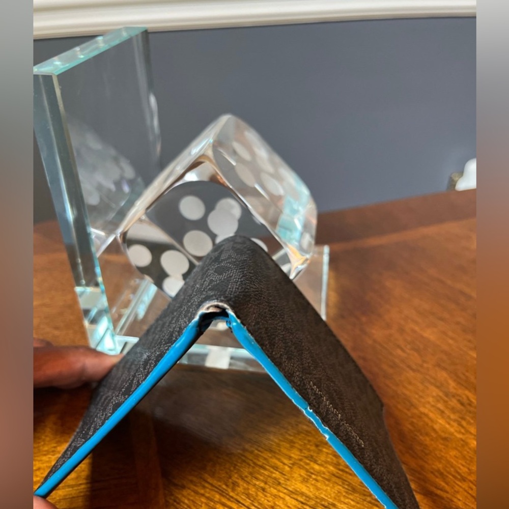 Michael Kors Black Men’s Wallet with Blue Trim (GUC) - Picture 6 of 12